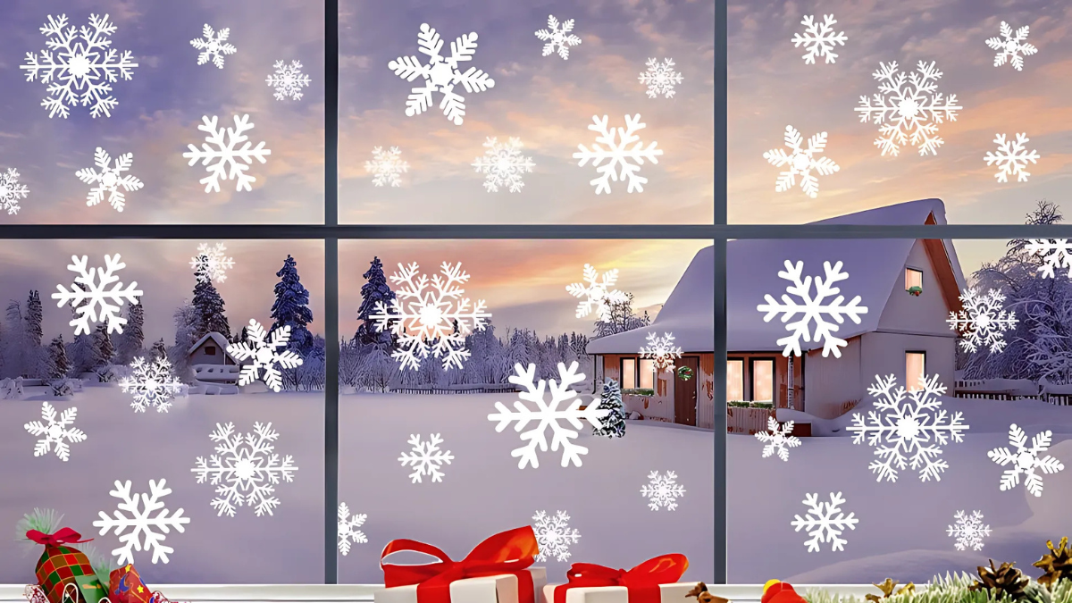 Transform Your Home with LUDILO 135Pcs Christmas Window Clings: A Festive Decor Must-Have