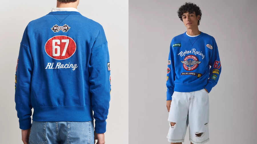 Polo Ralph Lauren Motor Racing Patch Crew Neck Sweatshirt