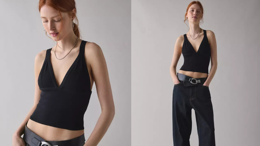 Out From Under Jade Seamless Knit Cutout Tank Top