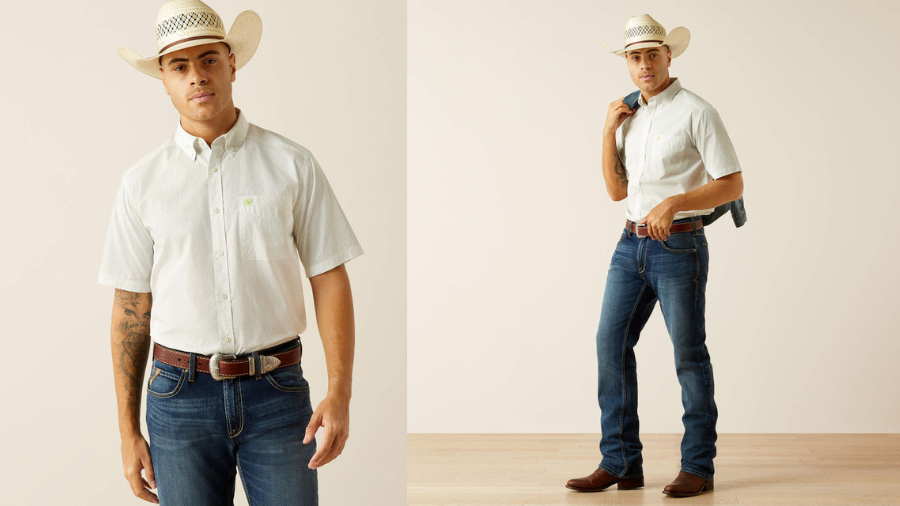 Ariat VentTEK Outbound Classic Fit Shirt in Baked Clay