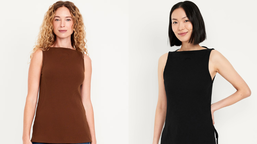Old Navy’s Slit-Neck Ribbed Top: The Perfect Blend of Comfort and Style