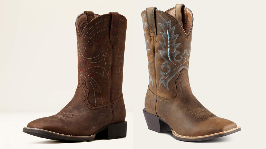 Ariat Sport Rustler Wide Square Toe Cowboy Boot