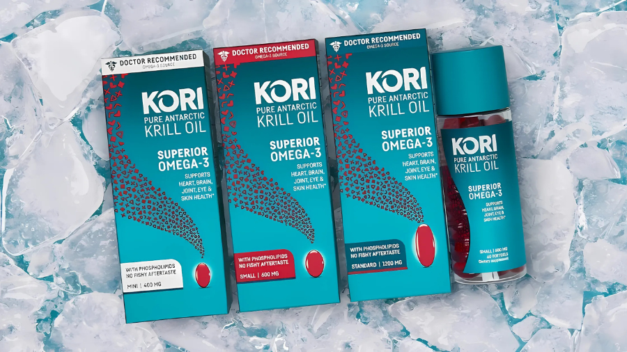 Kori Pure Antarctic Krill Oil: Superior Omega-3 Benefits in 600mg Softgels