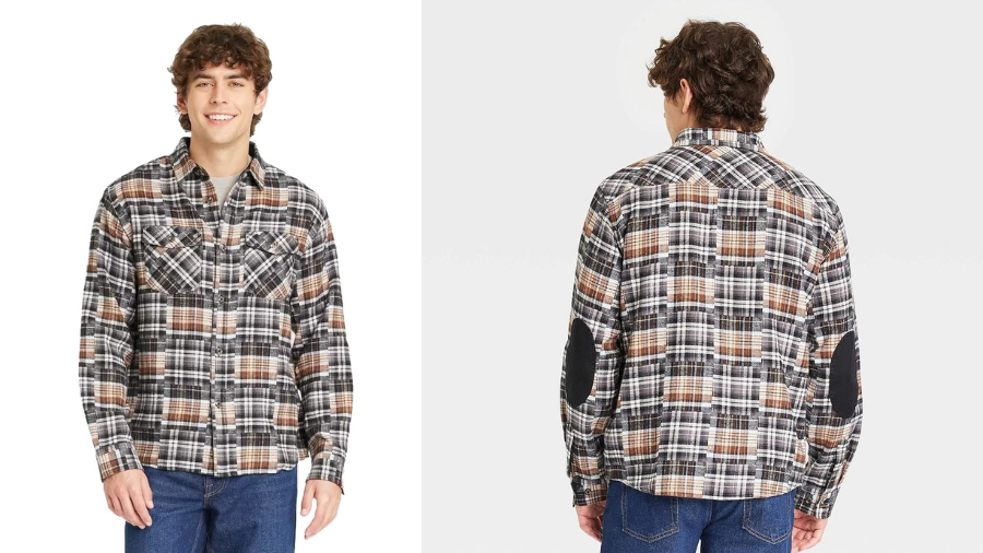 Goodfellow & Co Men's Heavyweight Flannel Button-Down Shirt