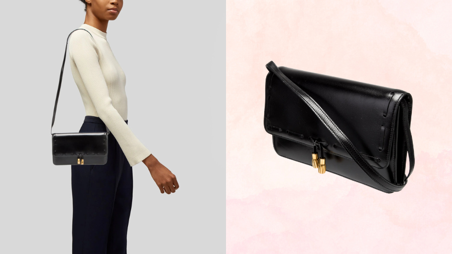 Vintage 1981 Hermès Box Moccasin Shoulder Bag