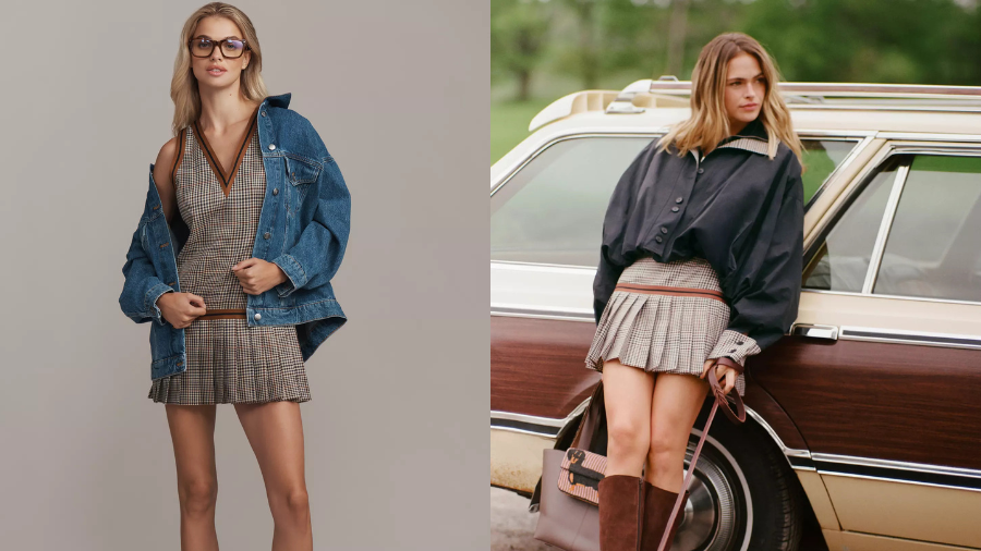 Anthropologie - Find Me Now Glastonbury Vest Pleated Mini Dress