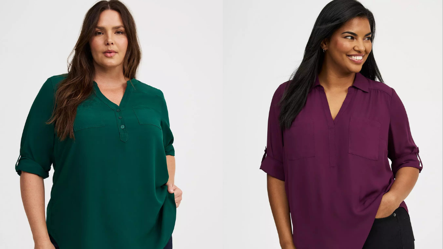 Harper Challis 3/4 Sleeves Tunic from Torrid
