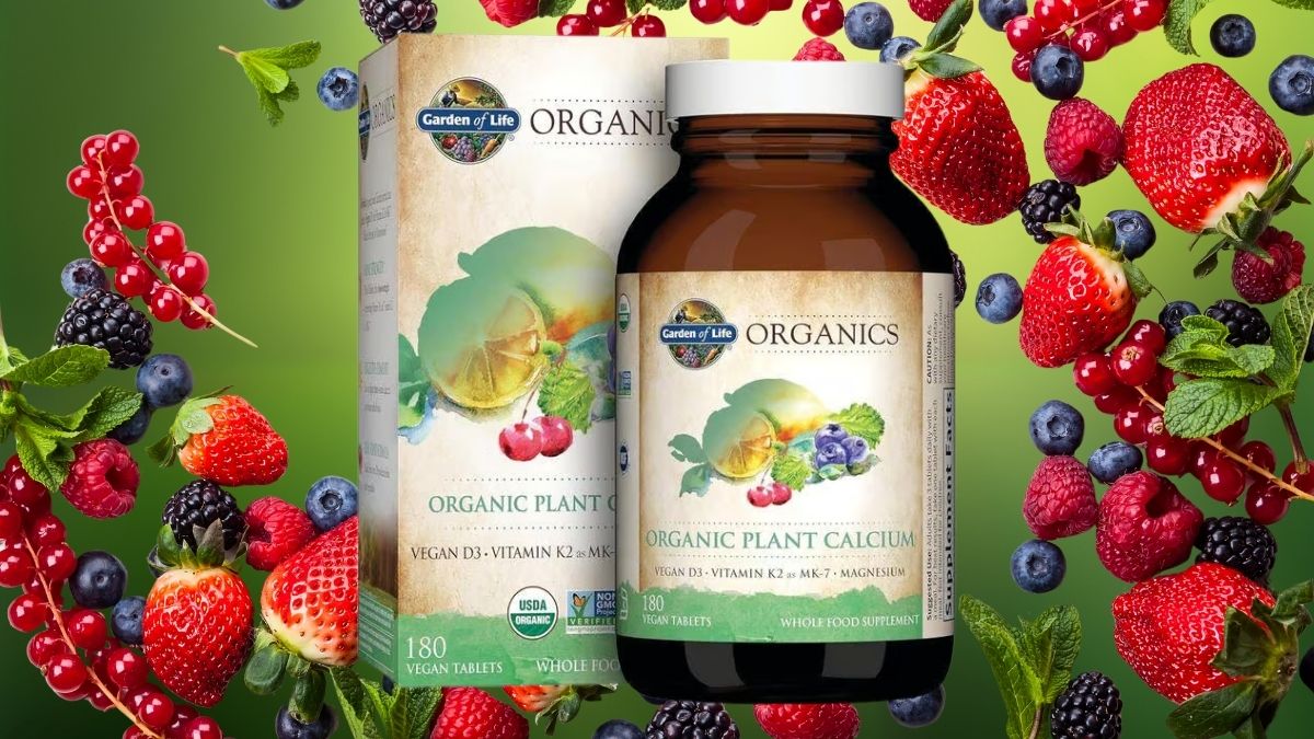 Garden of Life Organics Organic Plant Calcium 180 Vegan Tabs: Complete Bone Health Support