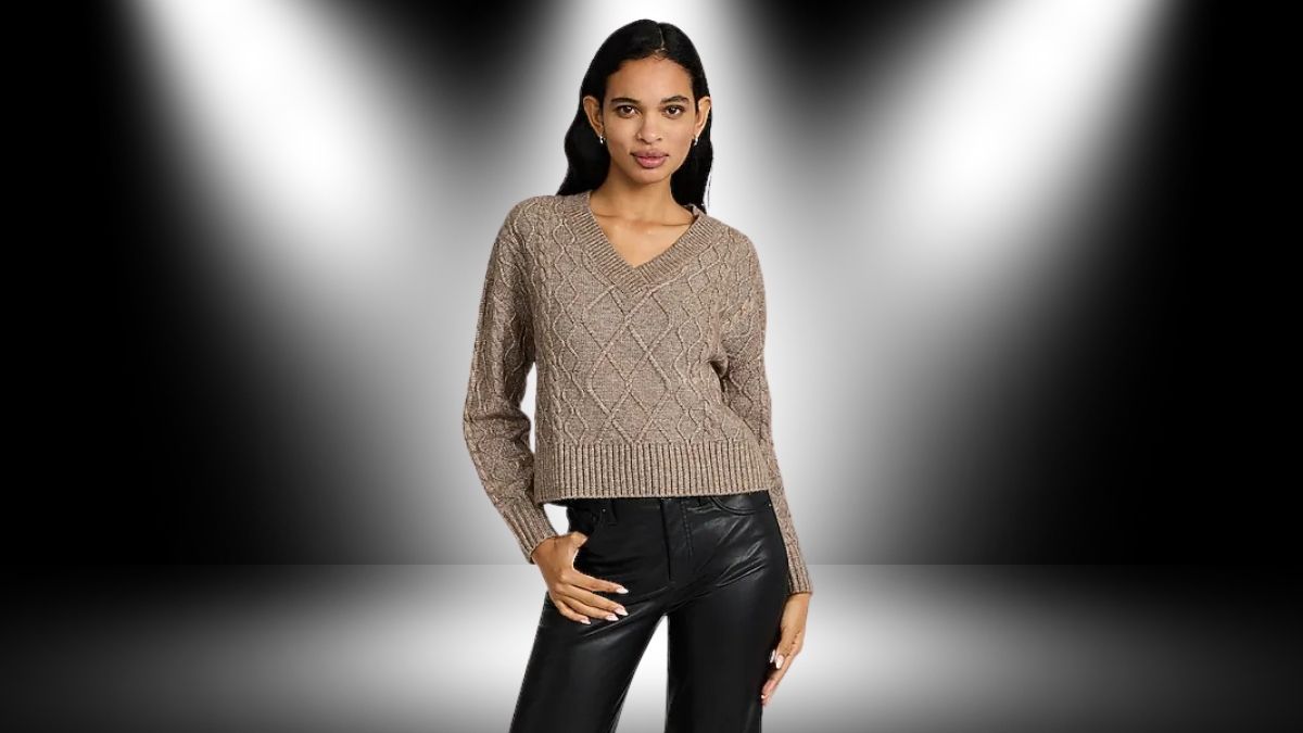 Timeless Texture Meets Modern Design: The Cable Knit V-Neck Sweater