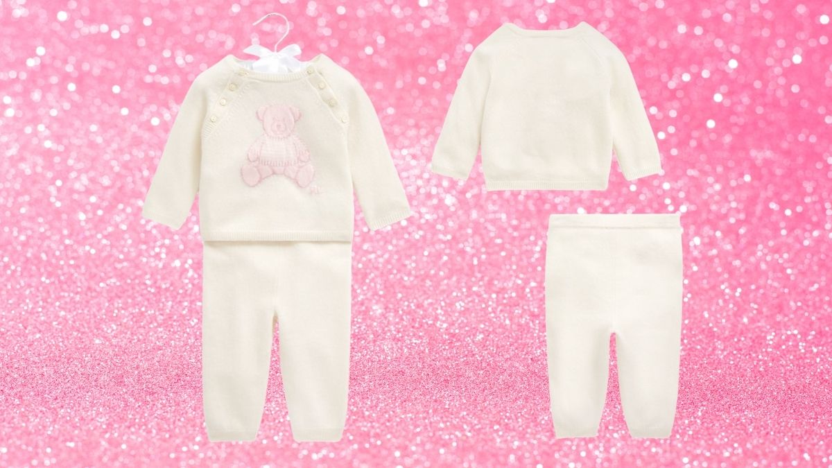 Bear Cashmere Top & Pant Set