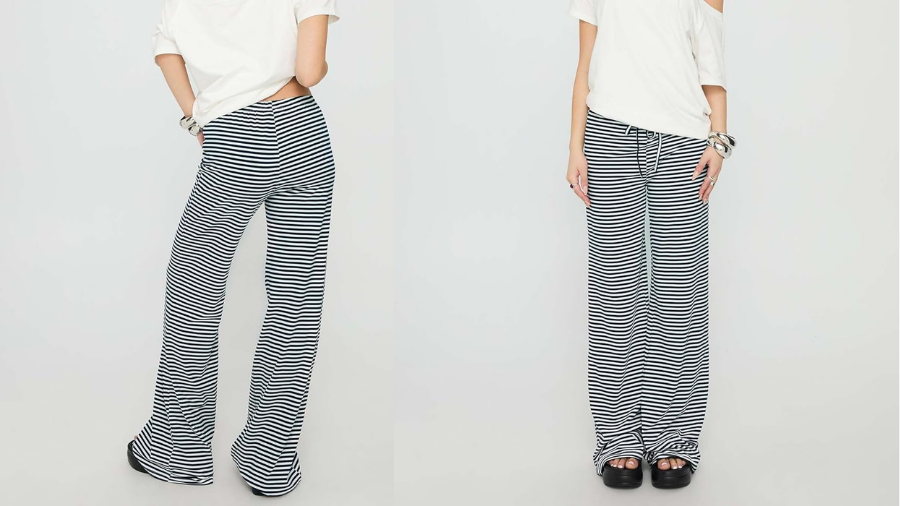 ROMWE Y2K Casual Homewear Cotton Striped False Two Loose Straight Pants: The Ultimate Style Guide