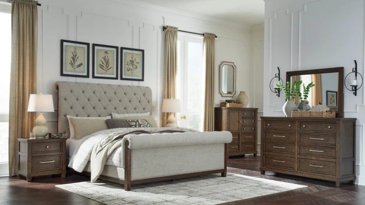 The Luxurious Hillcott Queen Upholstered Bed from Ashley: A Complete Review