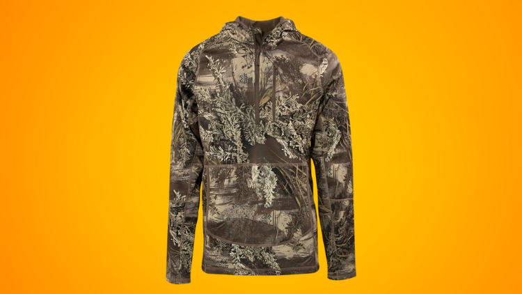 MidwayUSA Men's Grid Fleece Quarter Zip Hoodie