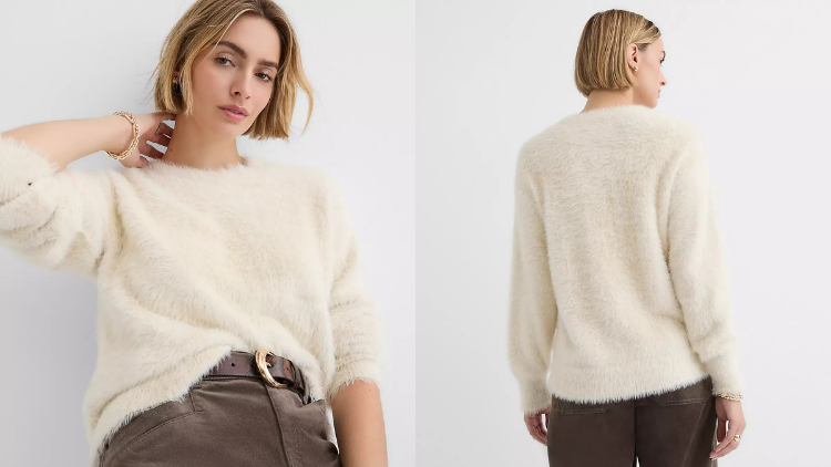 LOFT Fuzzy Tunic Sweater