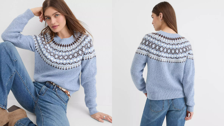 LOFT Fair Isle Ribbed Sweater Review