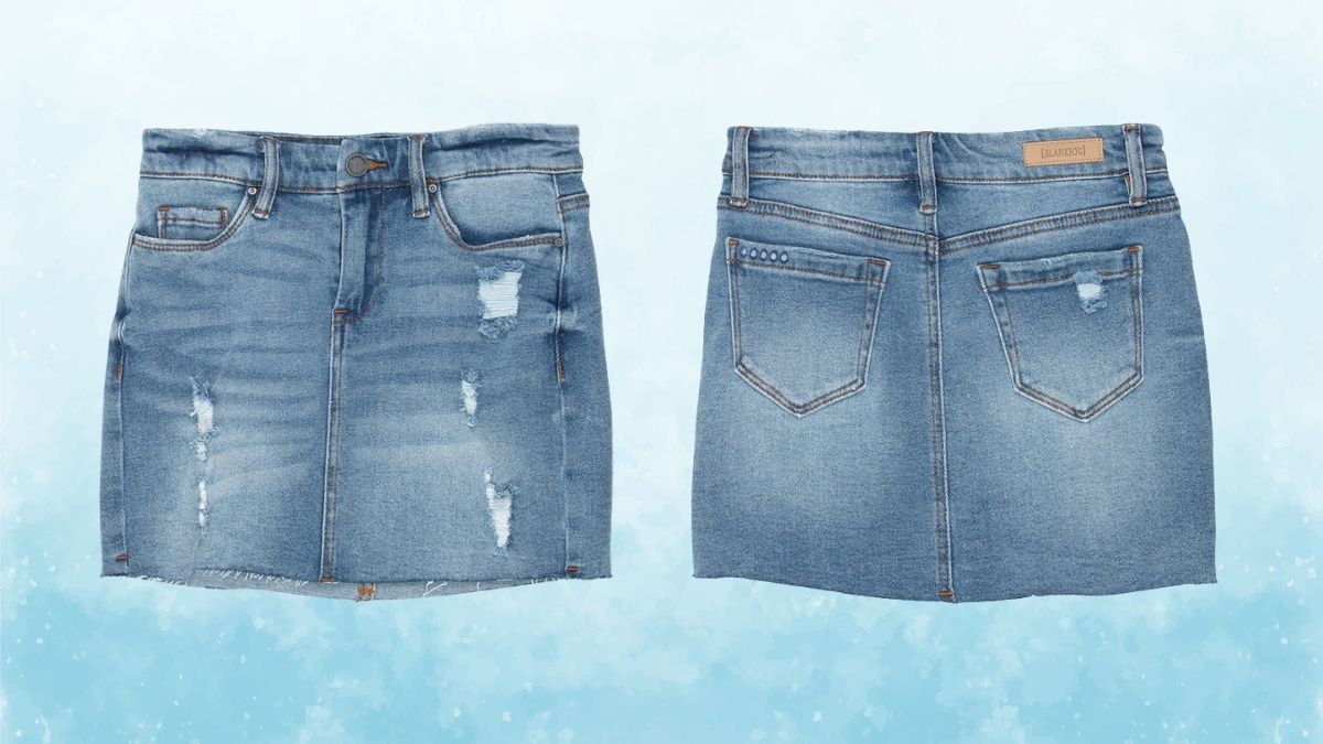 BLANK NYC Girls Denim Mini Skirt