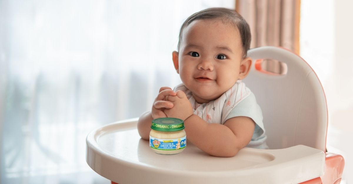 Earth's Best Organic Baby Food Puree 4+ Months Chicken & Chicken Broth -- 2.5 oz