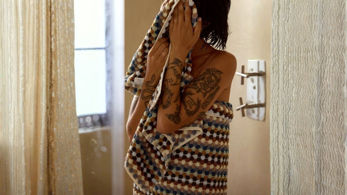 Organic Cotton Mosaic Towels: Sustainable Luxury for Your Bathroom