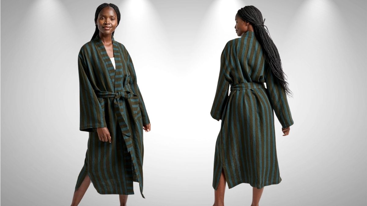 Parachute Home’s Linen Stripe Robe: A Refined Take on Everyday Comfort