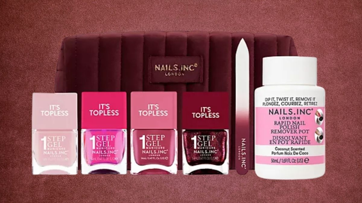 Nails.INC It's Topless Pink is Festive 7-Piece Collection