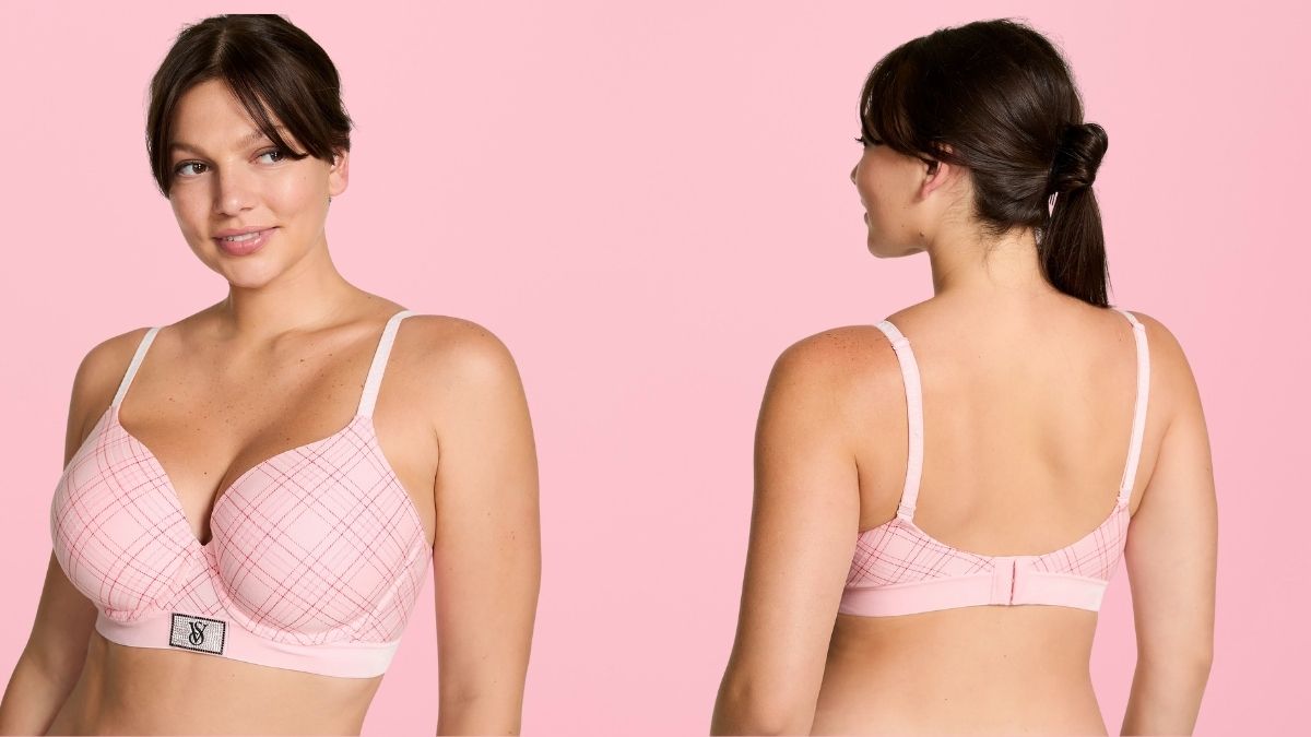 A Detailed Look at the Victoria’s Secret Shine Patch Velvet T-Shirt Bra