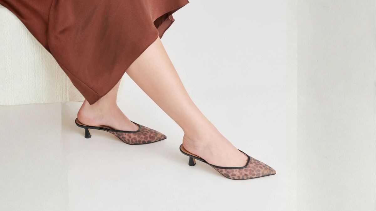 CLEO Heels DK Leopard Mesh: Stylish Comfort with Bold Leopard Print