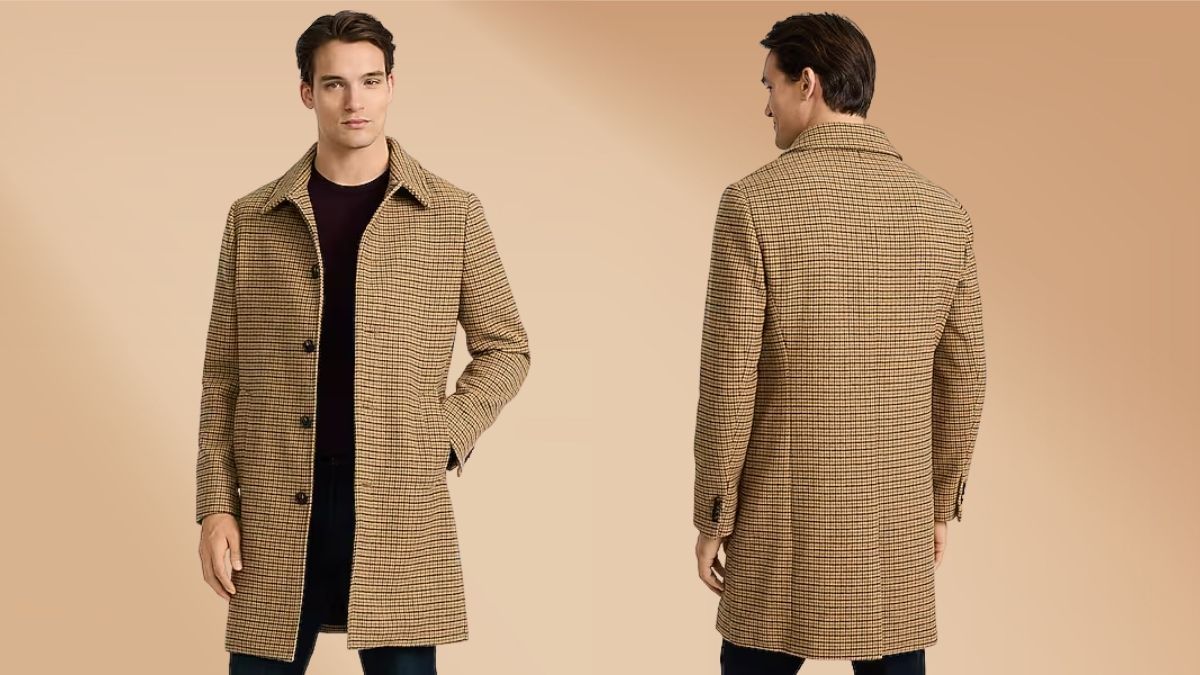 A Closer Look at the Plaid Wool-Blend Topcoat and Its Seasonal Appeal