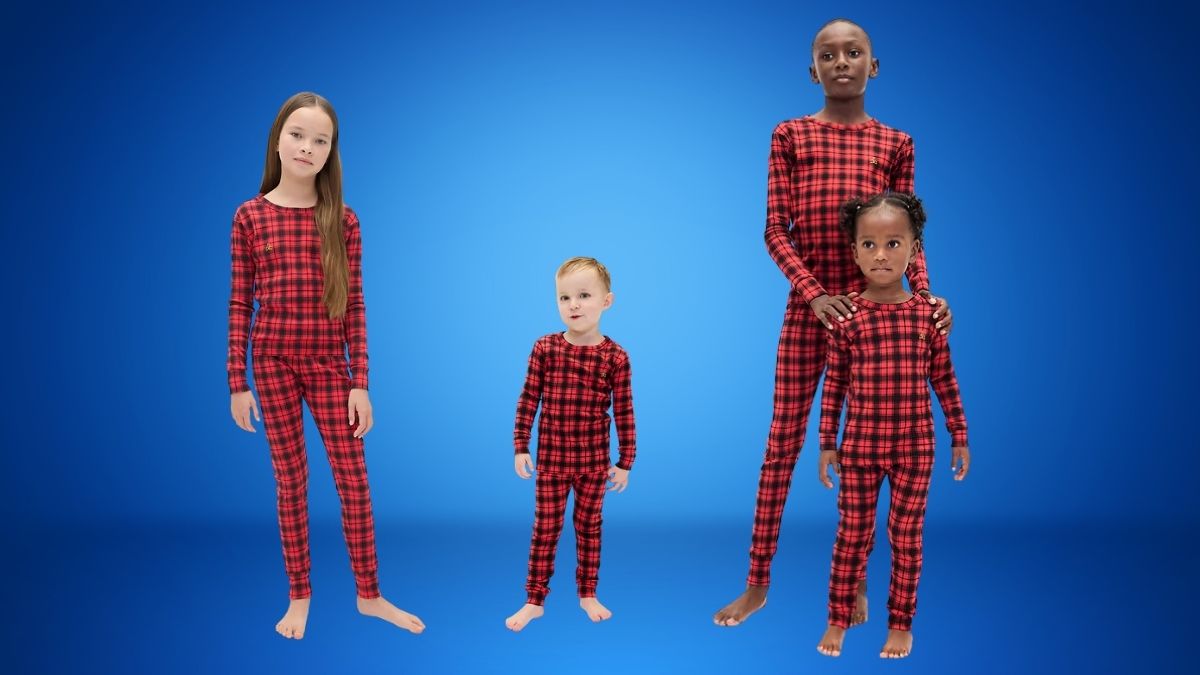 Kids & Baby Organic Brushed Cotton Holiday PJ Set