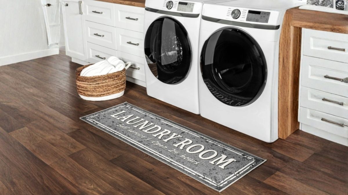 Cathy Washable Service Sign Laundry Mat: Comfort & Style for Your Laundry Room
