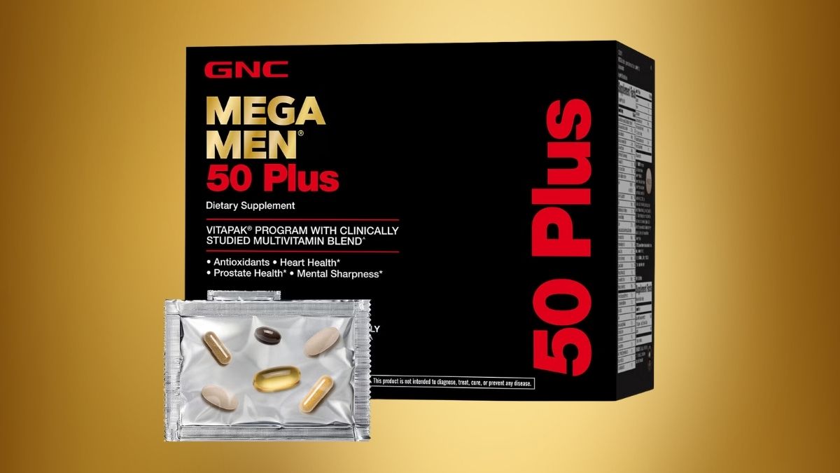 GNC Mega Men 50 Plus Vitapak Program: Complete Nutrition System for Men Over 50