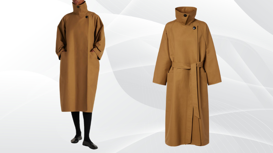 The Row Aurore Cotton Coat at Mytheresa