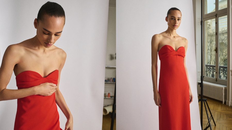 Mango US Strapless Dresses