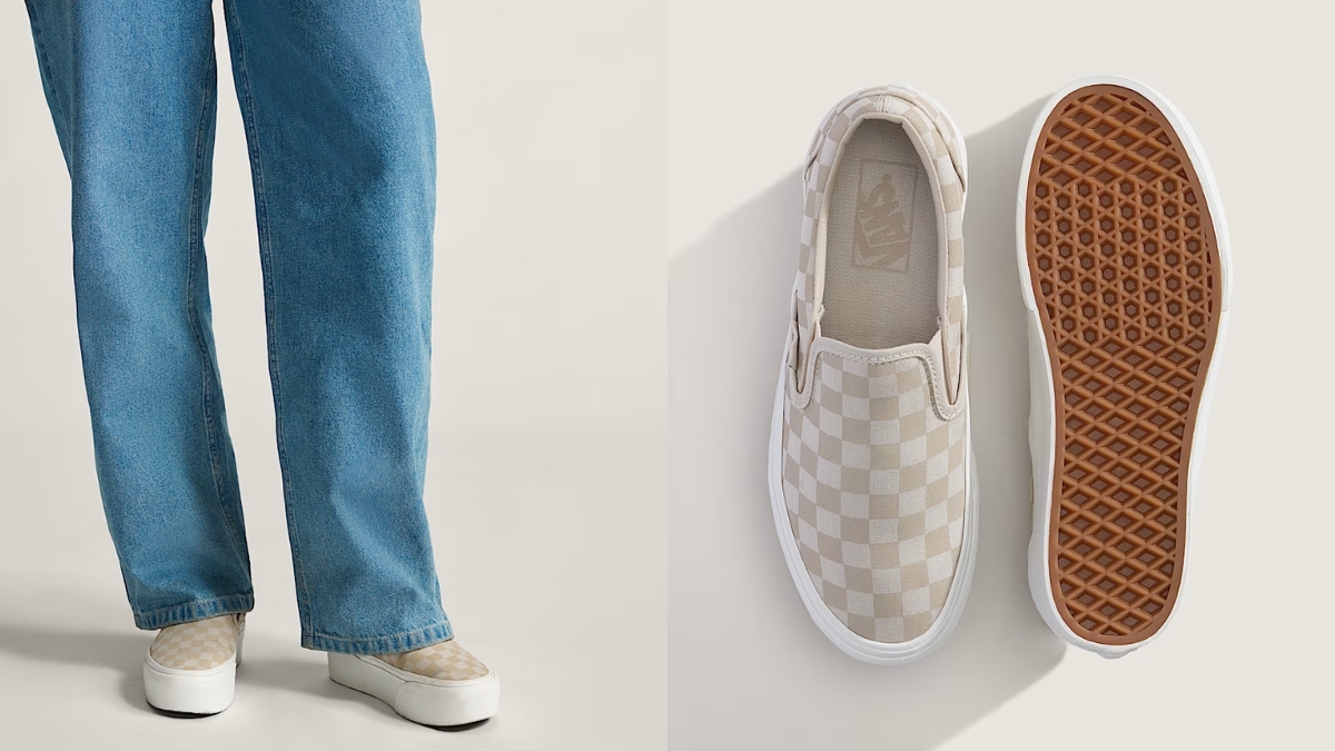 What Makes Vans Classic Slip-On Platform Checkerboard Shoes Stand Out Today?