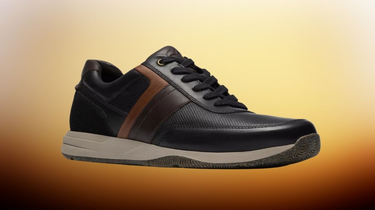 Clarks Townview Style Black Leather Sneakers: A Modern Take on Smart-Casual Footwear