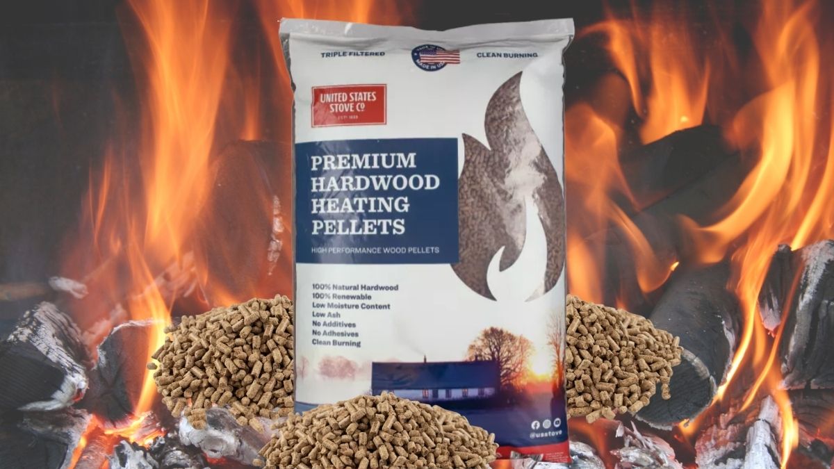 US Stove Hardwood Heating Pellets: Premium 40 lb. Bag for Efficient Home Heating