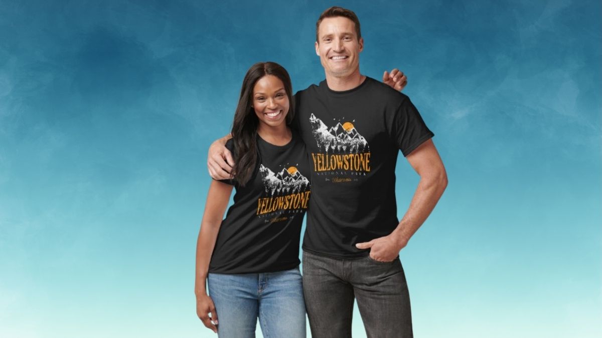 Yellowstone National Park Wolf Mountains Vintage T-Shirt: A Standout Piece for Outdoor Fans