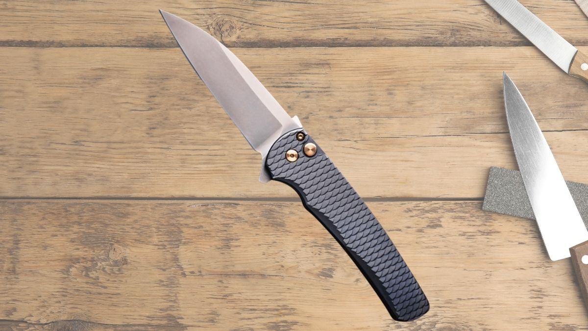 Pro-Tech Malibu Wharncliffe Button Lock Knife Black Dragon Scale