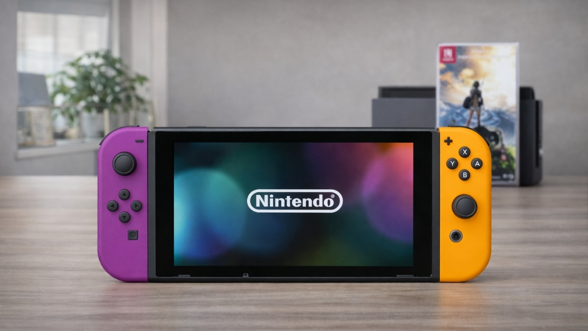 How the Nintendo Neon Purple/Neon Orange Joy-Con Fits Your Switch Setup
