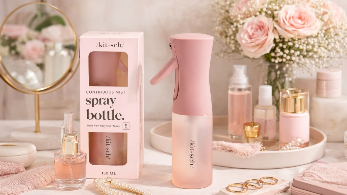 Kitsch Continuous Mist Spray Bottle: A Fine Mist Tool That Actually Works