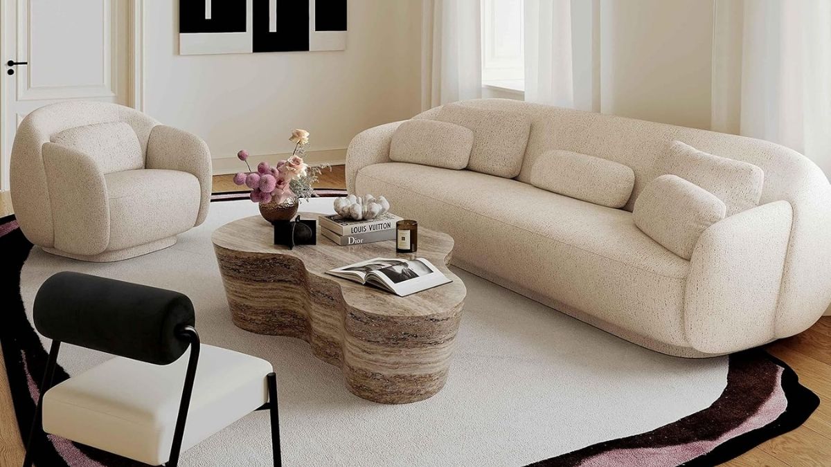 Slab Faux Travertine Coffee Table: A Statement Piece Worth Your Space